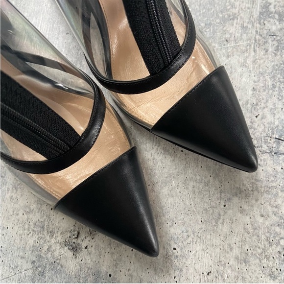 Gianvitto Rossi Watson PVC Panel black Leather Boots 38.5 - Picture 3 of 8